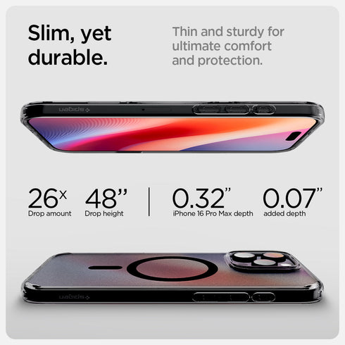 כיסוי לסדרת iPhone 16 מבית Spigen Ultra Hybrid T (MagFit + שליטה במצלמה)